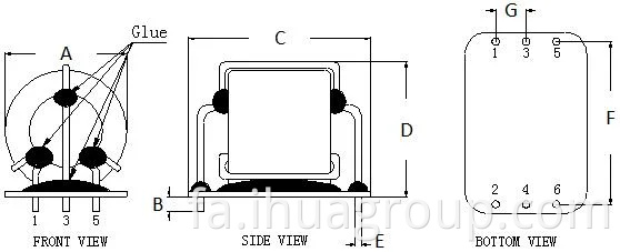 CHIPSEN T40*24*16 حالت متداول سلف متغیر سیم پیچ آهنربا برای تجهیزات خانگی SMP EMI فیلتر